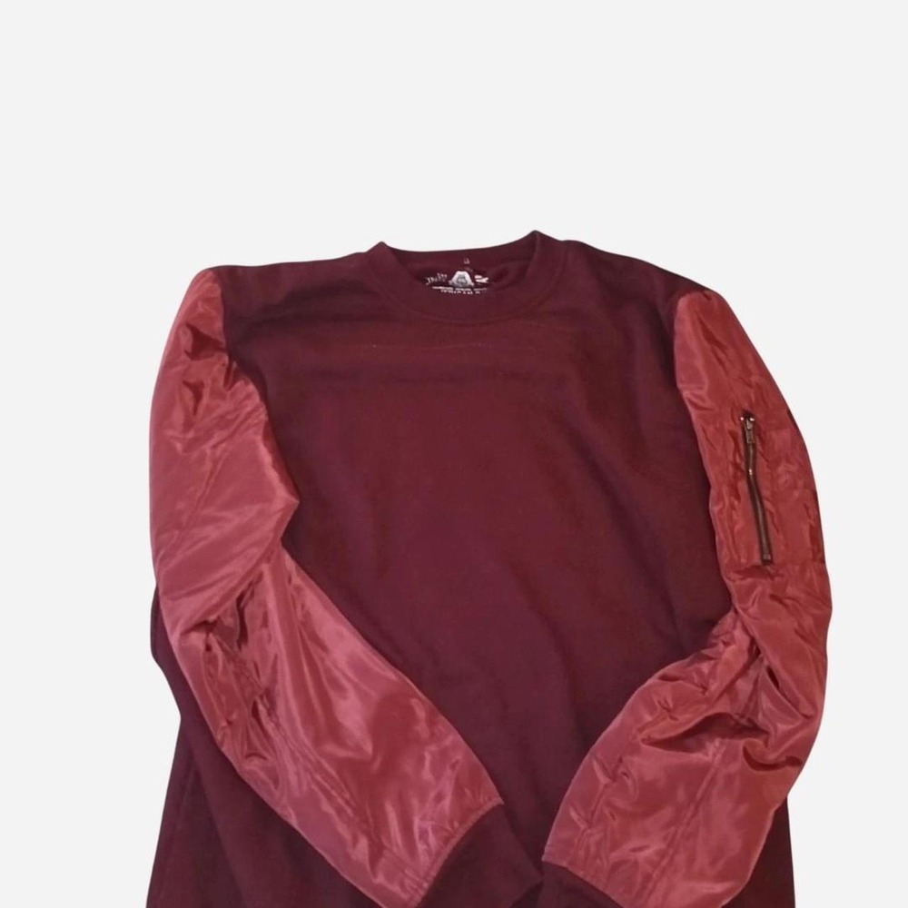 Burgundy long sleeve shirt